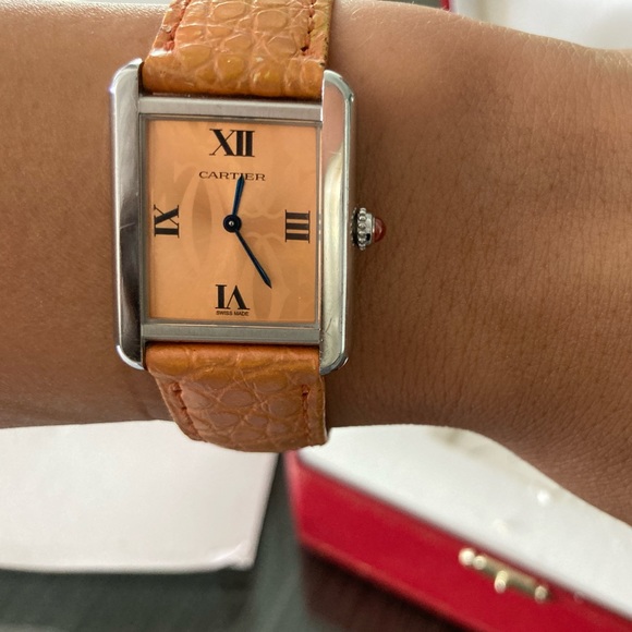 Cartier watch tank solo limited edition orange - Picture 9 of 9